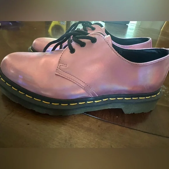 Dr. Martens 1461 Iced Metallic Mallow Pink Oxford, size 8 womens :) like new! - Picture 7 of 7